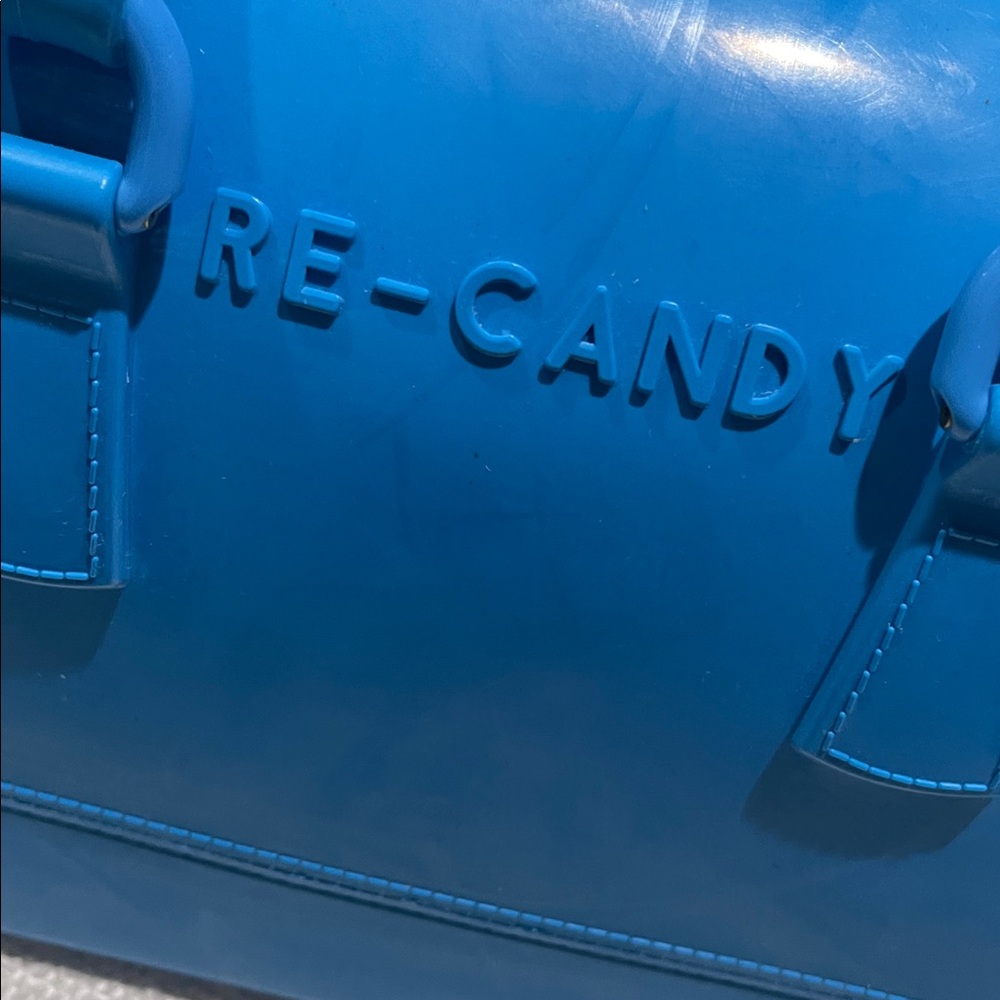 Vintage Furla Electric Blue Re-Candy Satchel - Picture 2 of 6